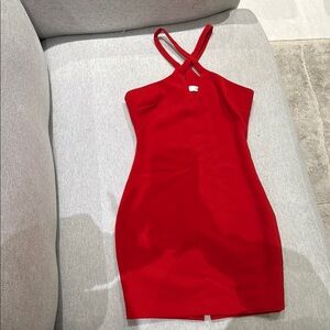 Likely red mini dress